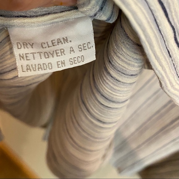 Sleeveless Blue and White Stripe Tunic Top size L - Picture 4 of 4